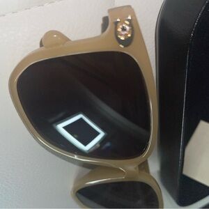 Coach Beige Y2K Sunglasses